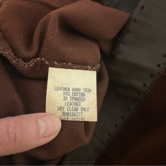 Bisou Bisou Corduroy Pants with Leather Trim - Picture 7 of 7